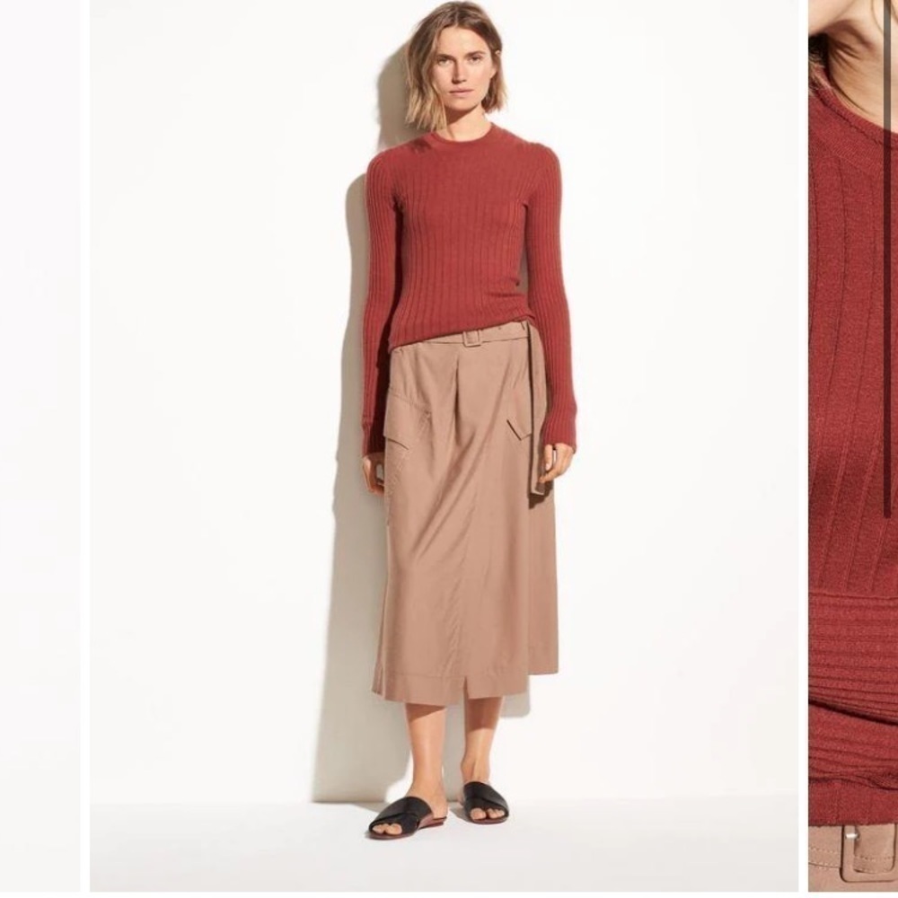 Vince Mixed Rib Cashmere Sweater - Picture 4 of 6